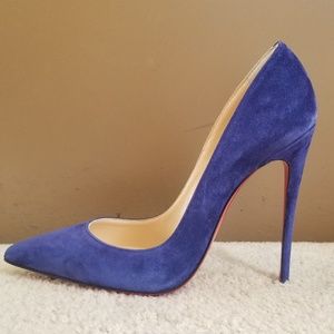 501c - Christian Louboutin So Kate 120 Blue Suede